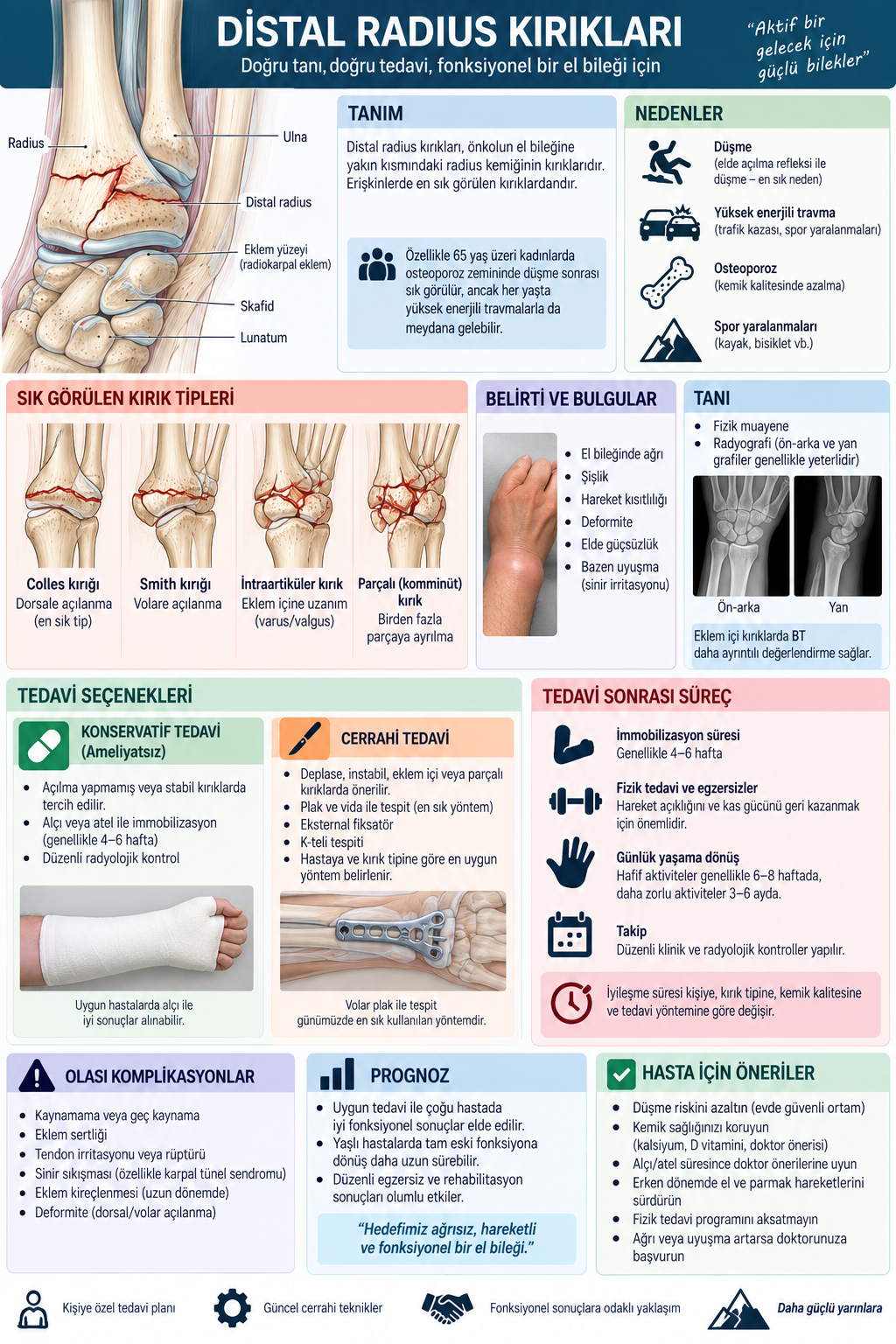 Distal Radius Kırığı - Volar Plak klinik/anatomik görsel